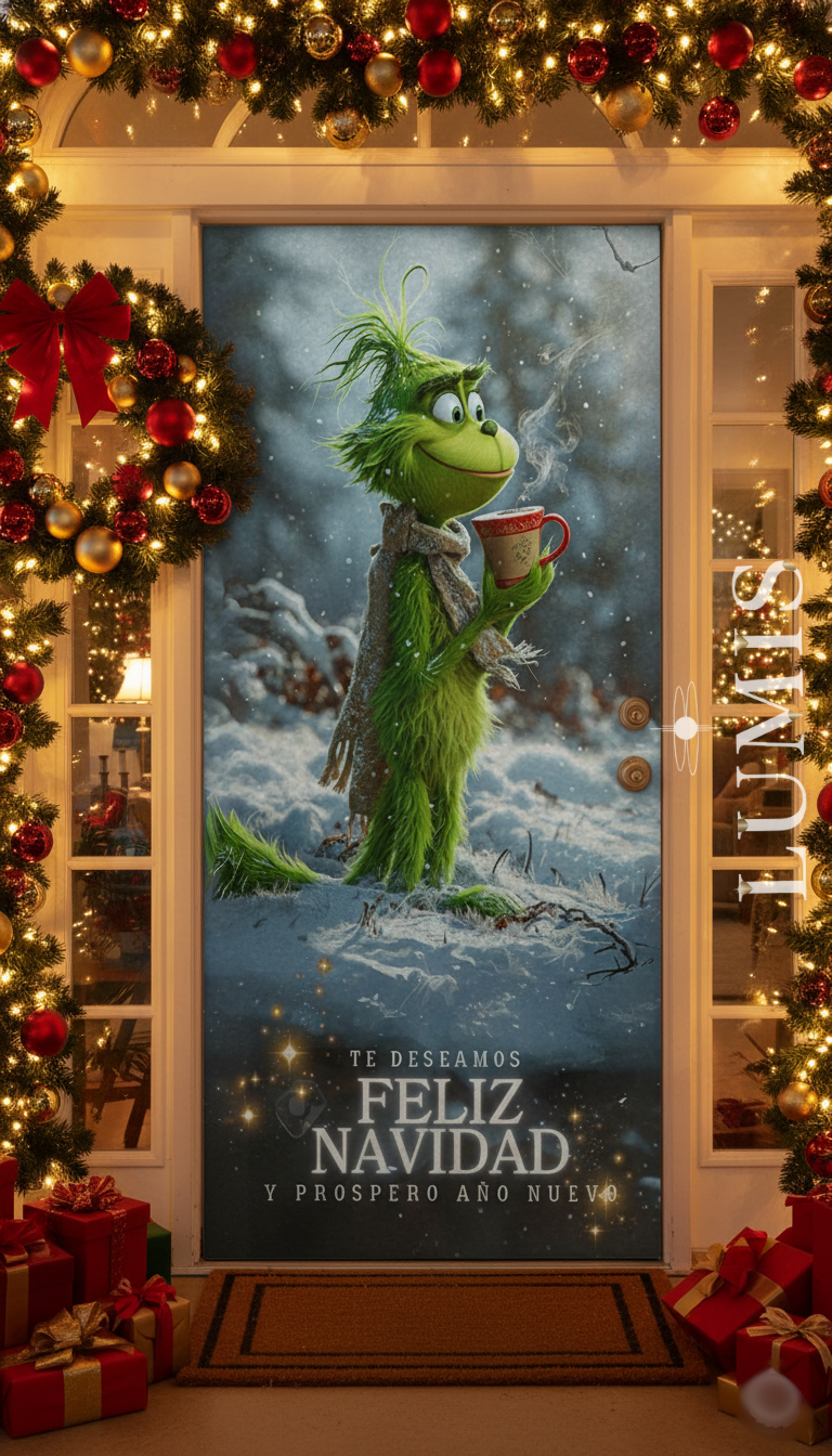 Funda Navideñas Para Puertas - Decoración Navidad