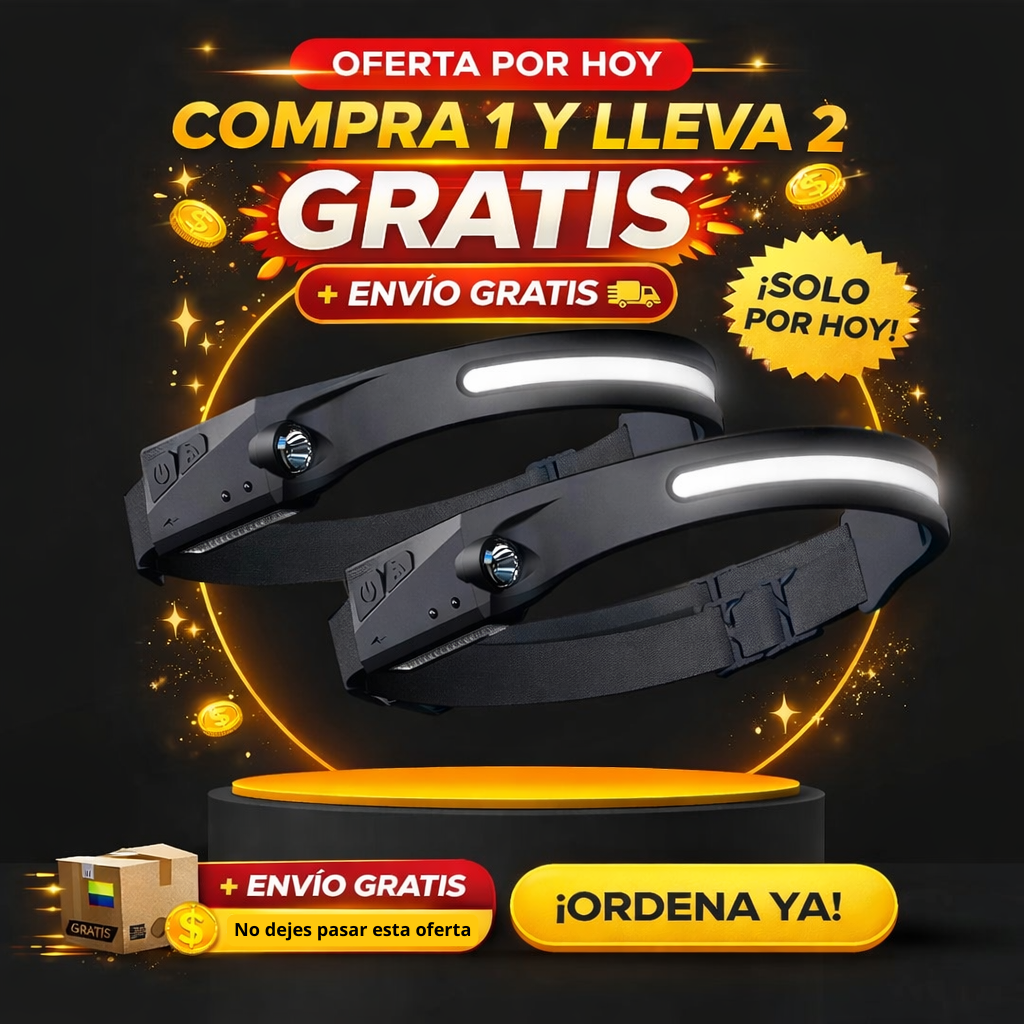 Lumis® Linterna Frontal Con Sensor Movimiento