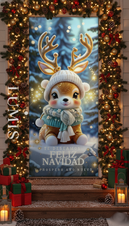 Funda Navideñas Para Puertas - Decoración Navidad