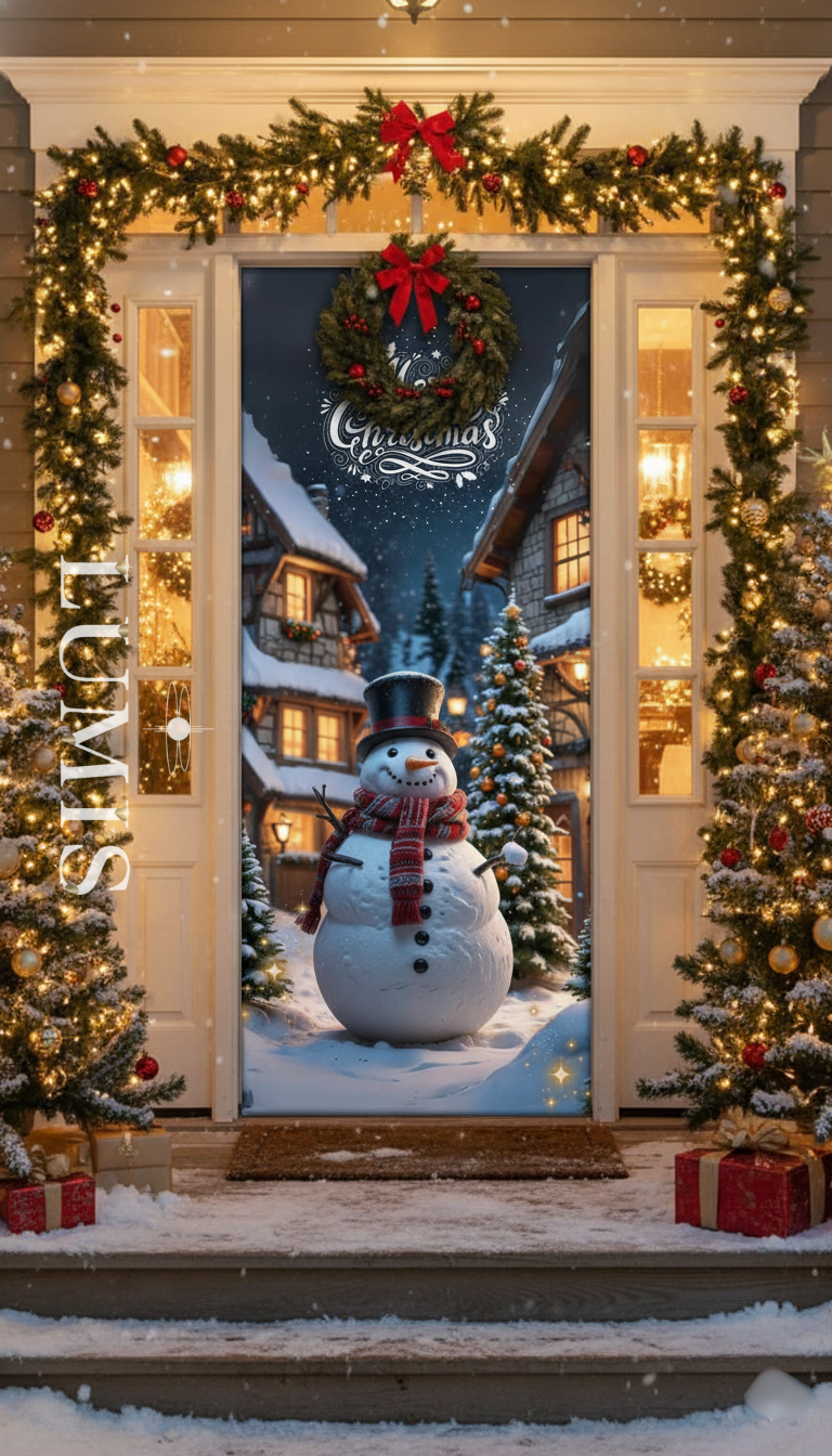 Funda Navideñas Para Puertas - Decoración Navidad