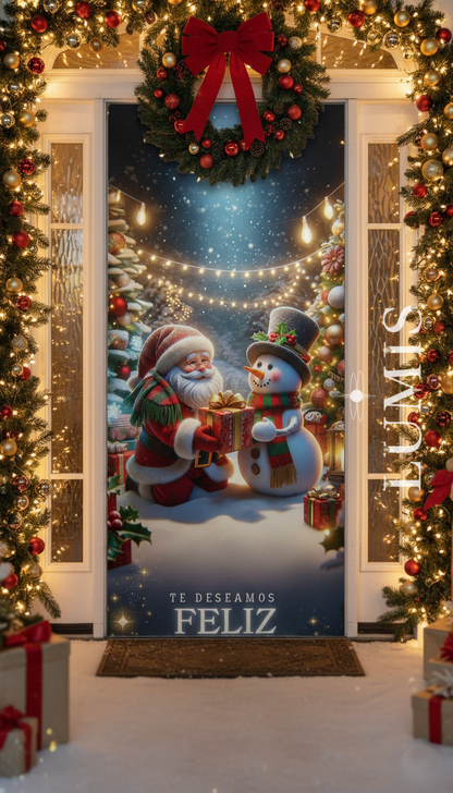 Funda Navideñas Para Puertas - Decoración Navidad